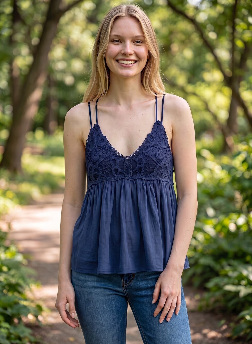 Jessica Simpson Babydoll Tank Top